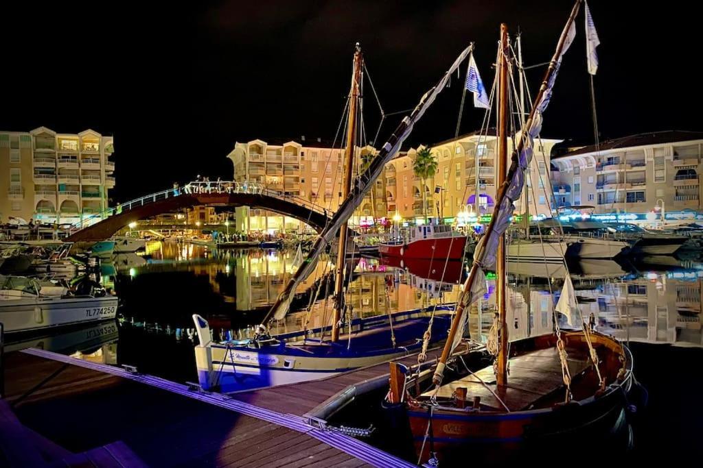 Port-Frejus, Le Paladien, Appartement 2 Pieces Climatise, Terrasse & Parking Exterior foto